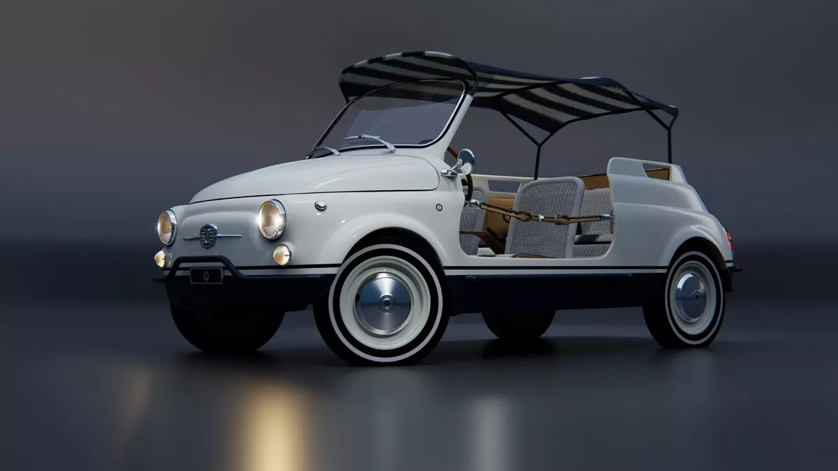 Το κλασσικό Fiat 500 γίνεται ηλεκτρικό yacht toy